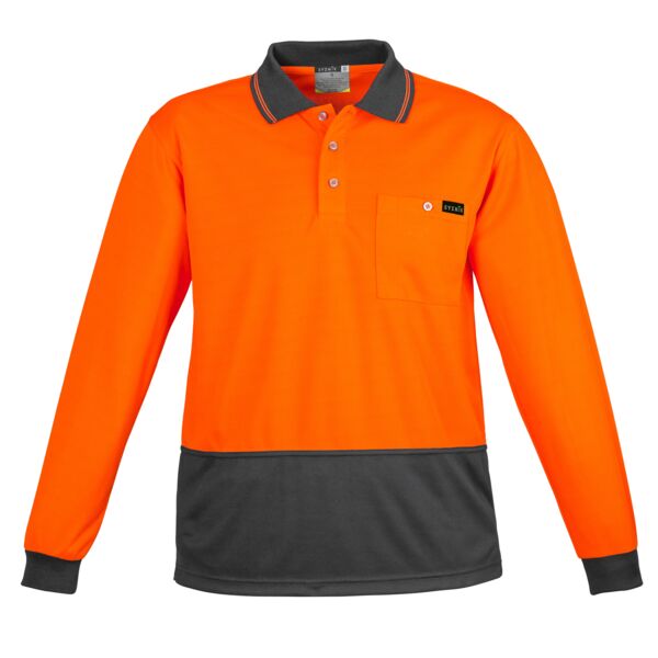 Copy of Mens Hi Vis Comfort Back Long Sleeve Polo Thumbnail